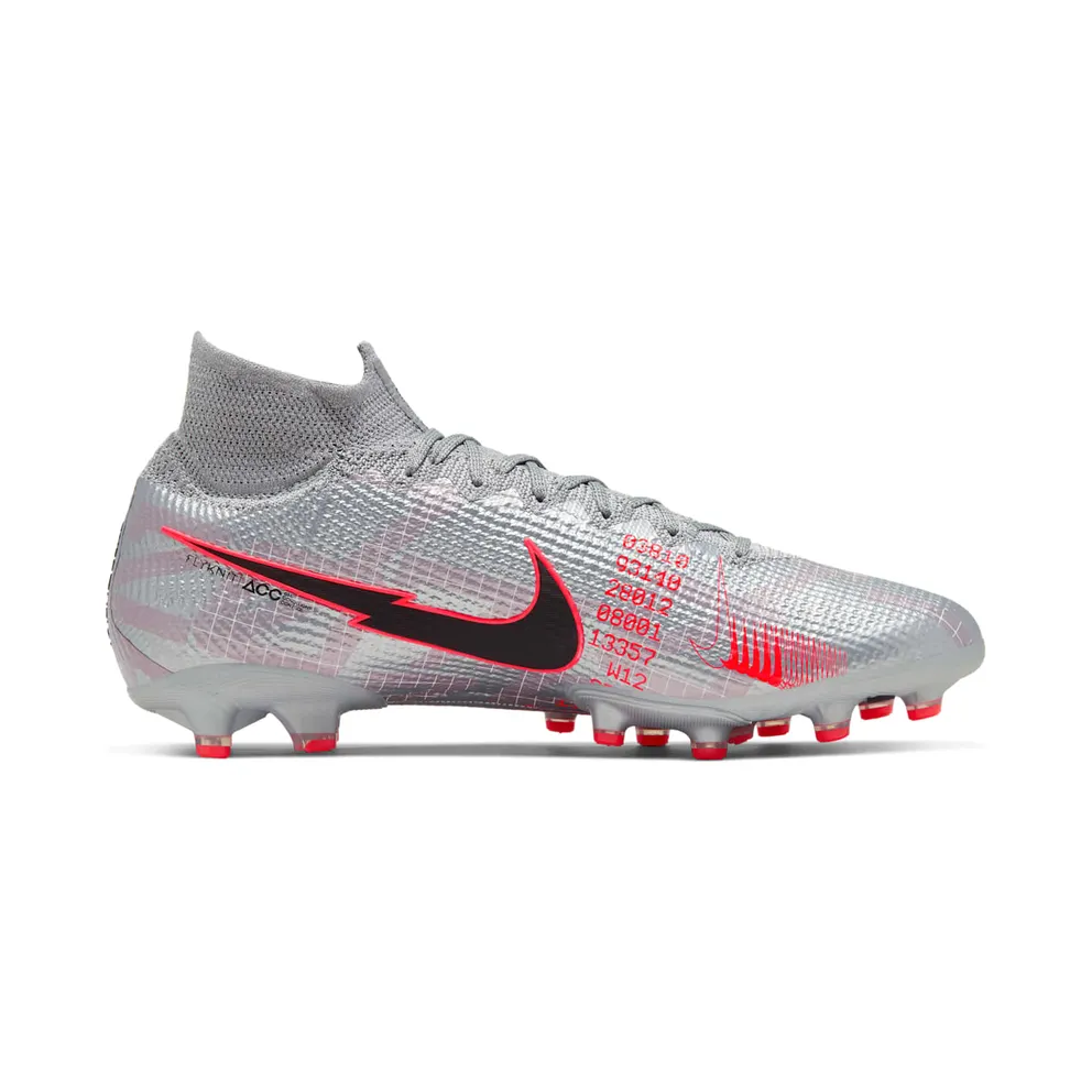 Nike Superfly 7 Elite AG Pro Metallic Grey Crimson (AT7892-906)