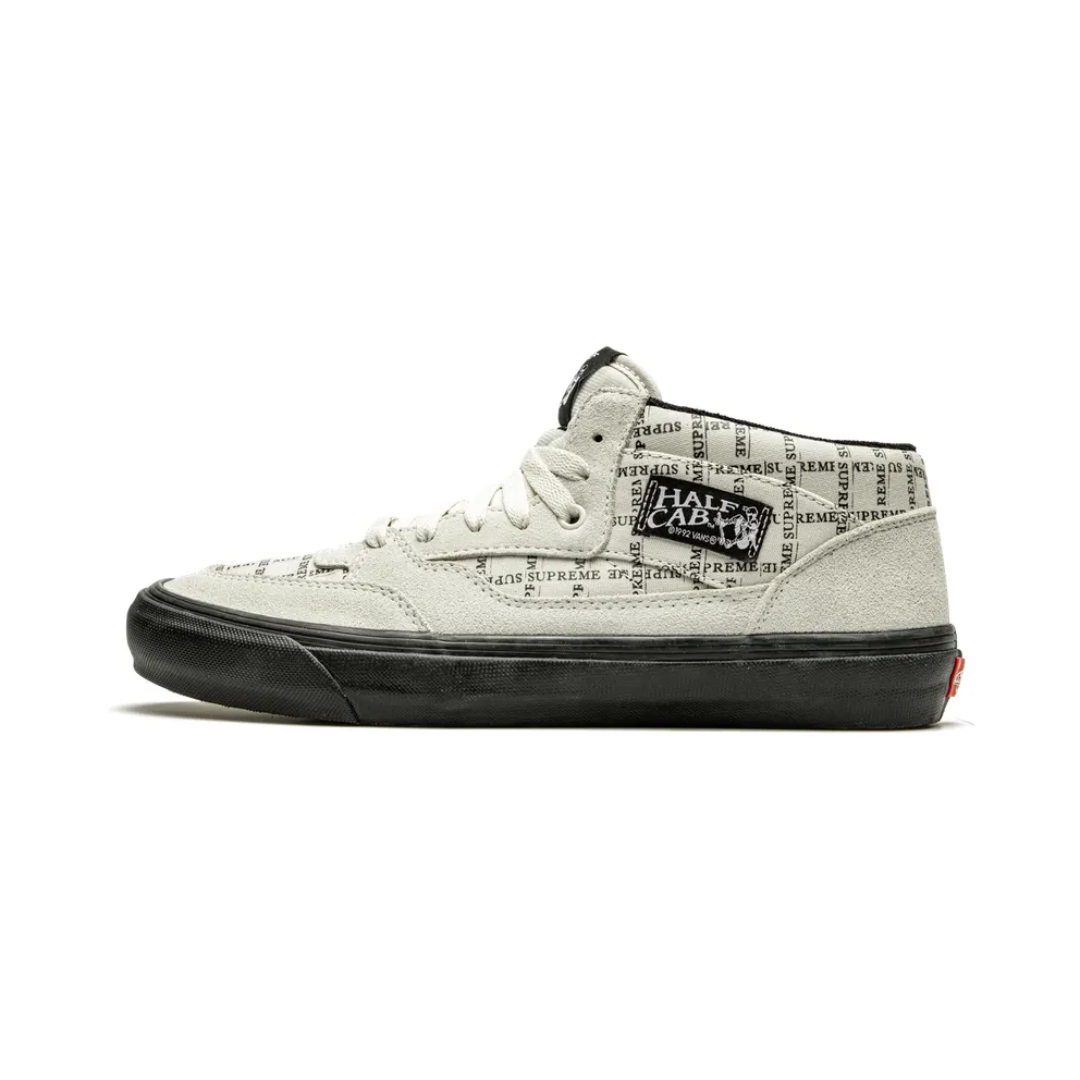 Vans Half Cab Pro Supreme “Supreme – Grid Logo – White” (VN0A3QPH2YV)