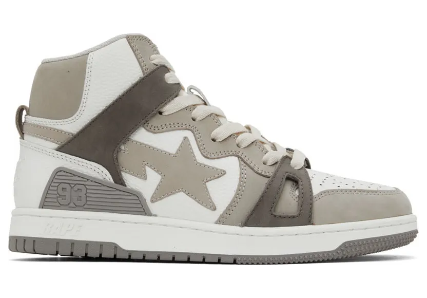 BAPE Gray STA 93 M1 Hi Sneakers (001FWI201011I)