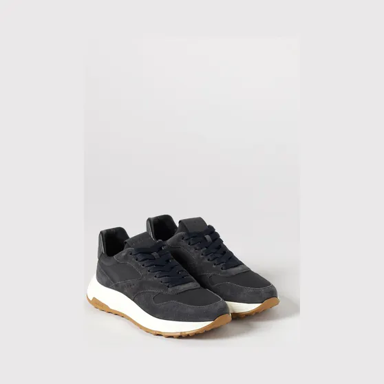 Hogan Hyperlight Sneakers in Suede and Mesh Blue (HXM5630FK6HUGO4460)