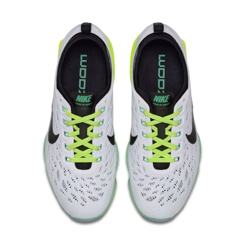 Nike Zoom Fit Agility White Black Green Glow Volt (W) White/Black-Green Glow-Volt Ice (684984-100)