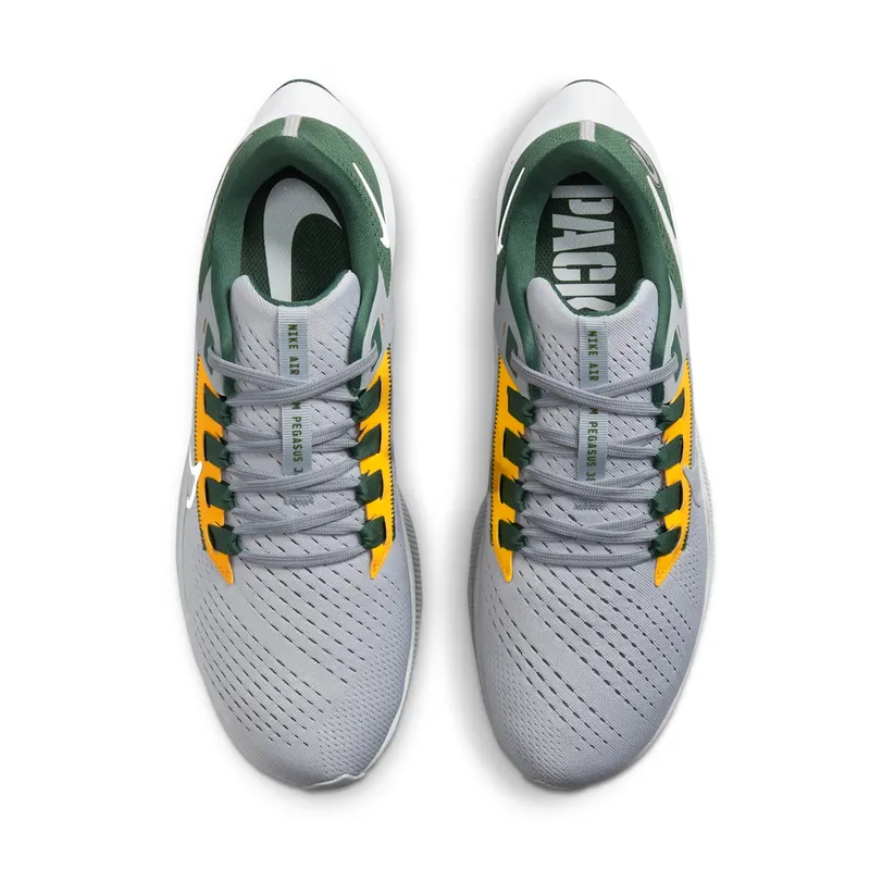 Nike Air Zoom Pegasus 38 Green Bay Packers Grey (DJ0844-001)