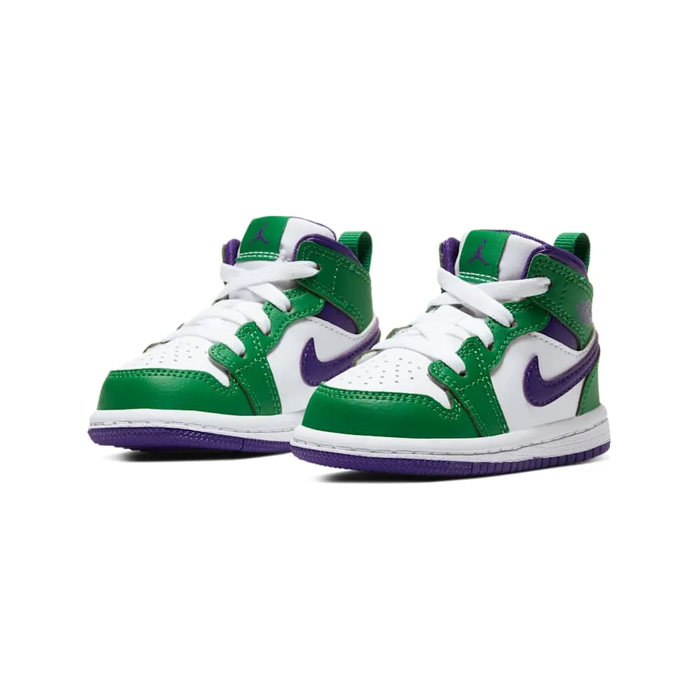 Jordan 1 Mid Incredible Hulk (TD) Aloe Green/White-Court Purple (640735-300)