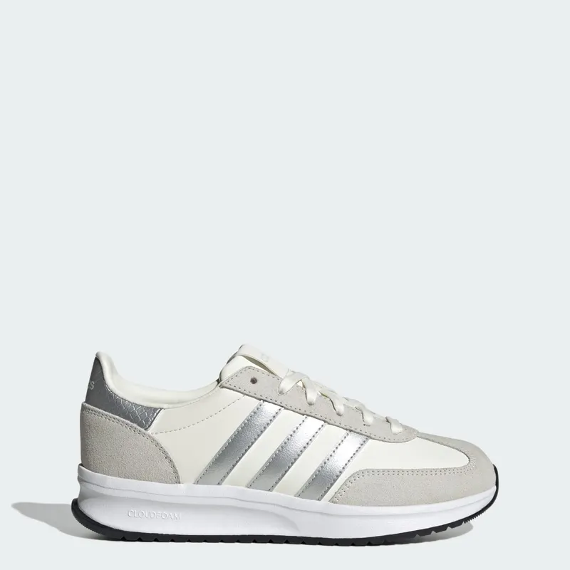 adidas Run 70s 2.0 White Silver Metallic Off White (JR8667)