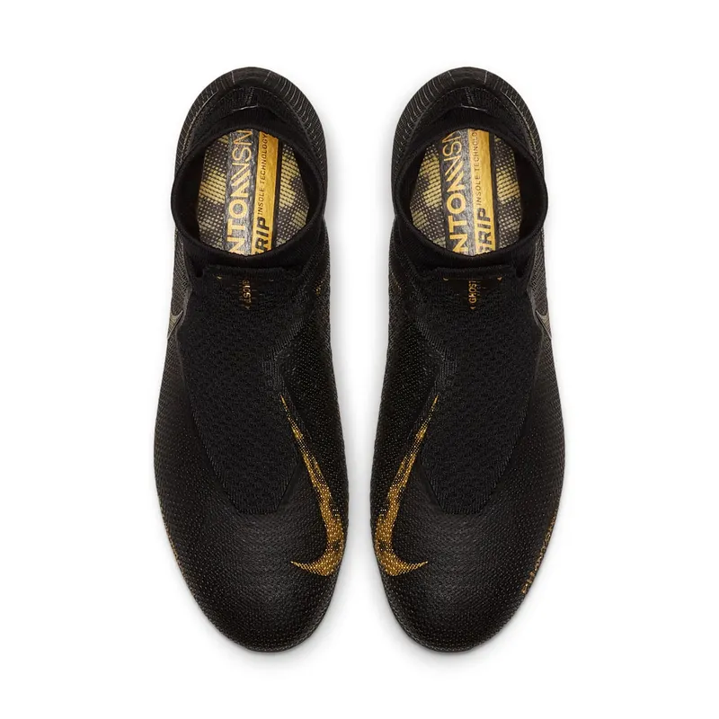 Nike Phantom Vision Elite DF FG Black Metallic Vivid Gold (AO3262-077)