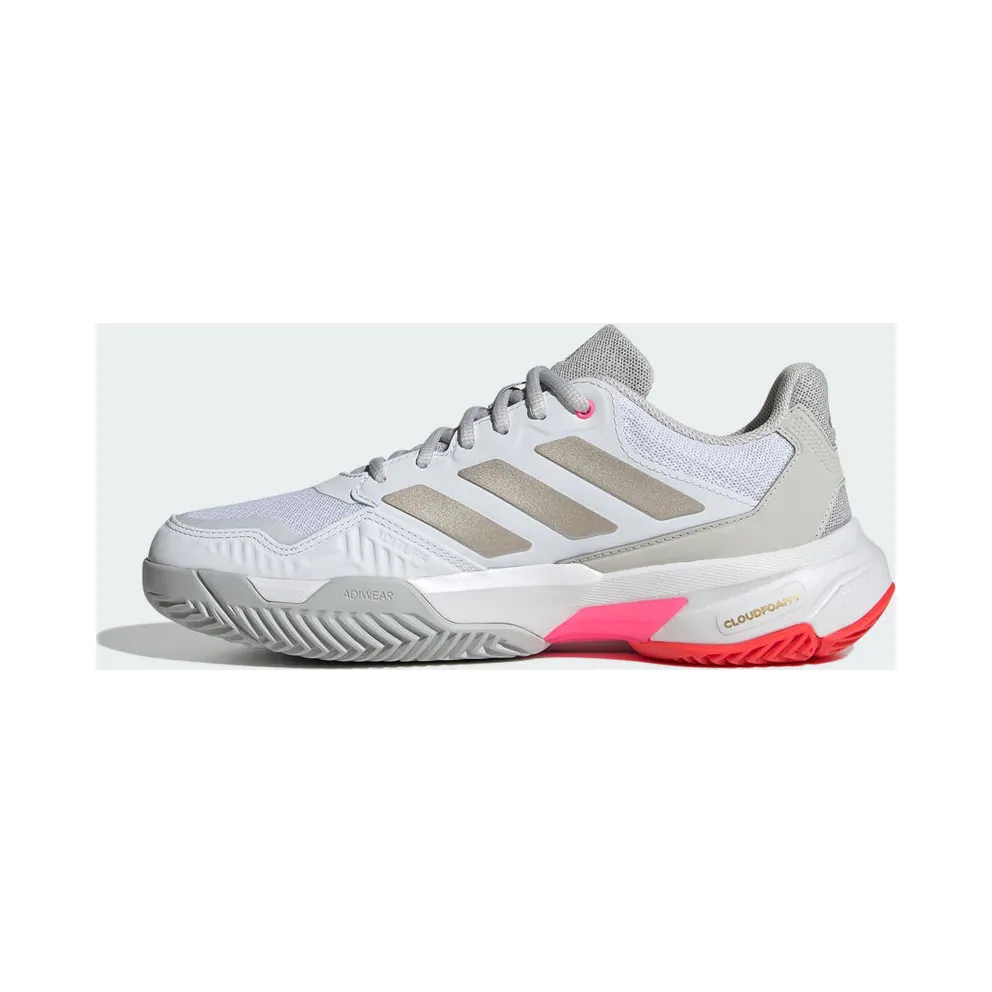 Adidas Courtjam Control 3 Tennis Cloud White / Iron Metallic / Lucid Red (IH2968)
