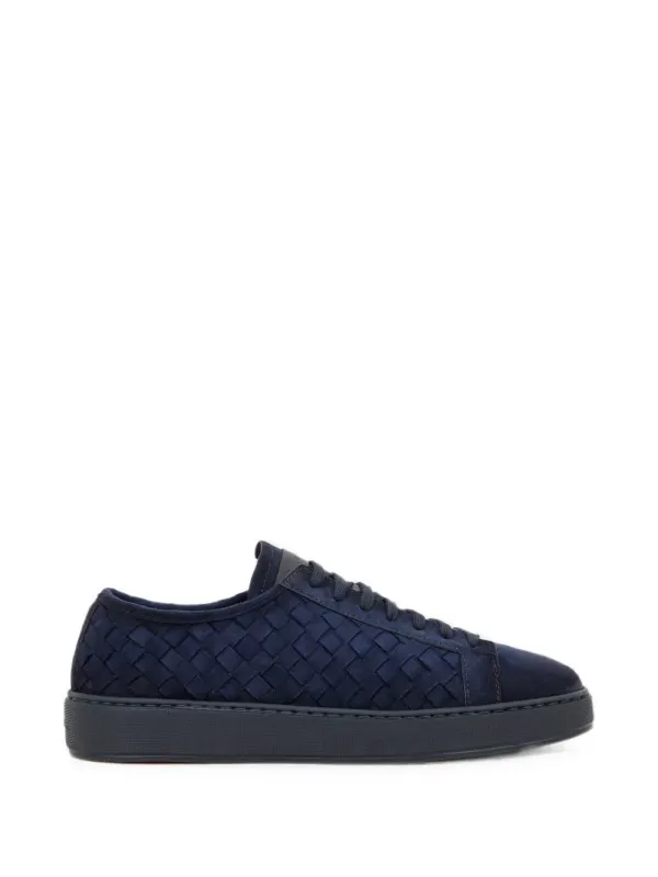 Santoni Sneakers mit Webmuster – Blau (MBCD22171OCATISTU60)