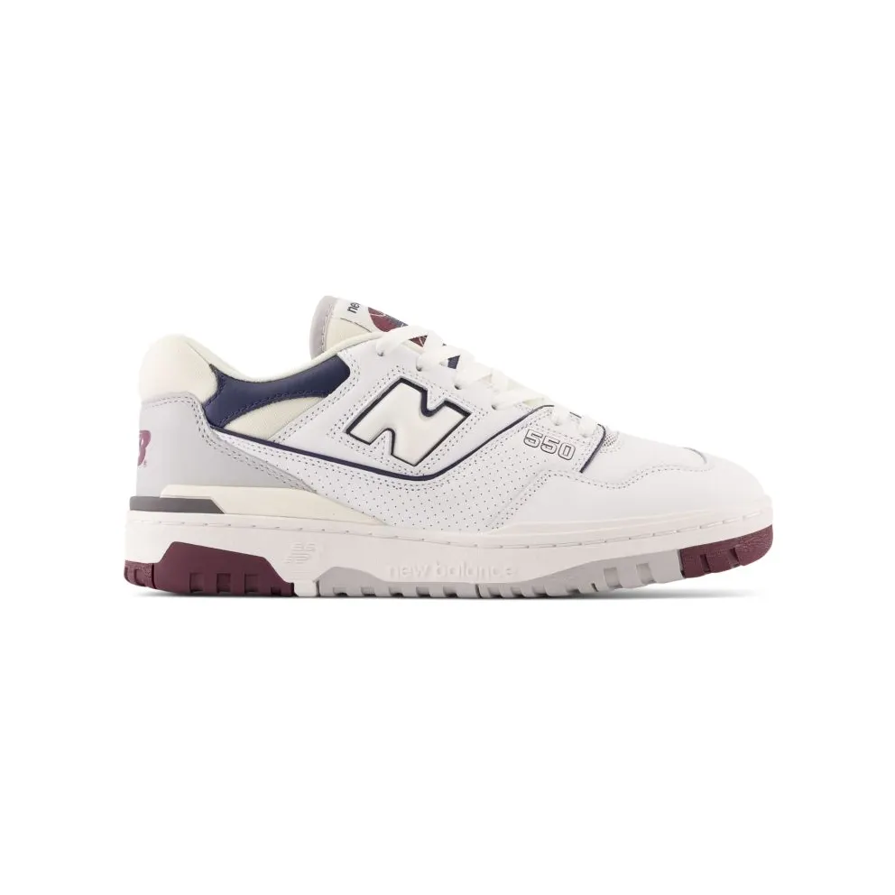 New Balance 550 “White / Indigo / Burgundy” (BB550PWB)