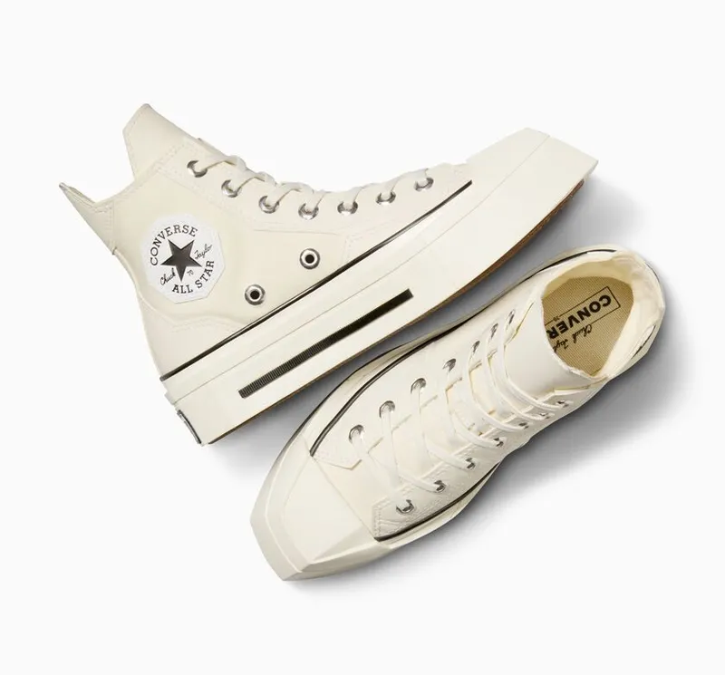 Converse Chuck 70 De Luxe Squared Egret/Black/Egret (A06436C)