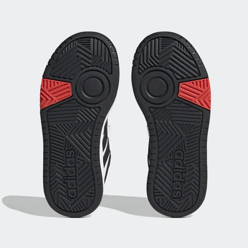 Adidas Hoops Lifestyle Basketball Hook-and-Loop Cloud White / Core Black / Bright Red (H03863)