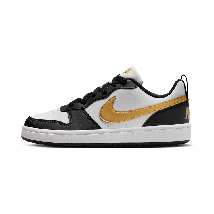 Nike Court Borough Low Recraft “Black / White / Metallic Gold” (DV5456-008)