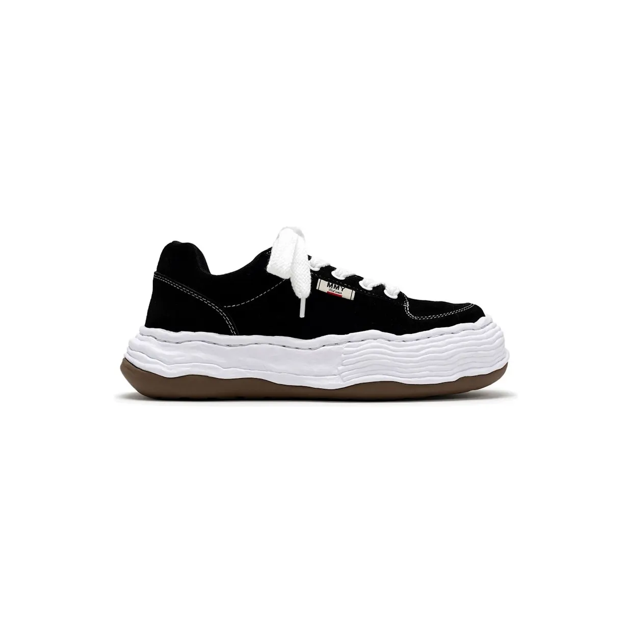 Maison Mihara Yasuhiro Oliver OG Sole Suede Low Black White (A15FW702-BLK)