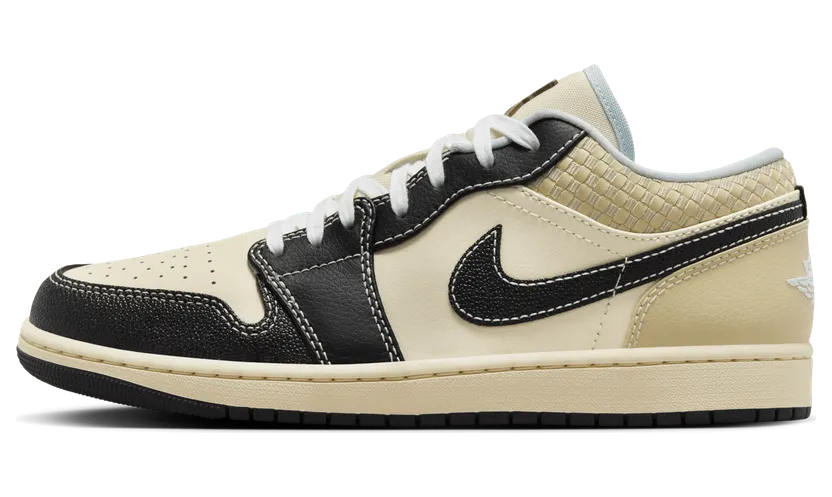 Jordan 1 Low SE Coconut Milk Black Muslin (HQ3437-101)