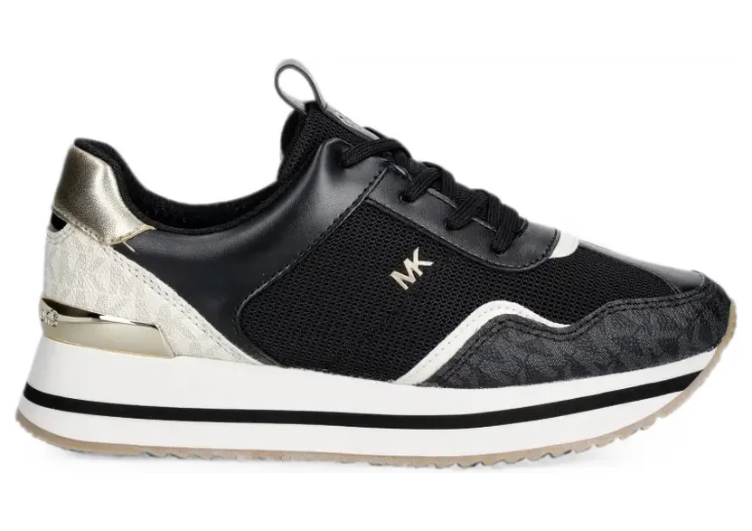 Michael Kors Sneakers mit Logo-Print – Schwarz (43T6RNFS1D)