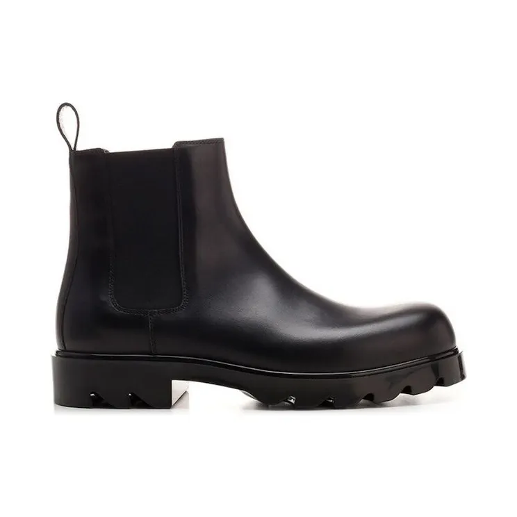 Bottega Veneta Strut Leather Chelsea Boot Black (679488V1AO01000)