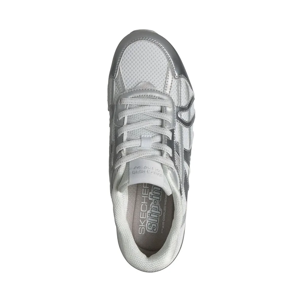 Skechers Slip-ins: Retro Lite – Mesmerized Sneaker White/Silver
