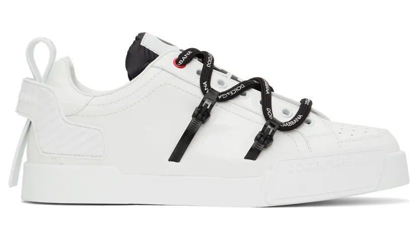 Dolce & Gabbana Black Portofino Sneakers (CS1783 AJ986)