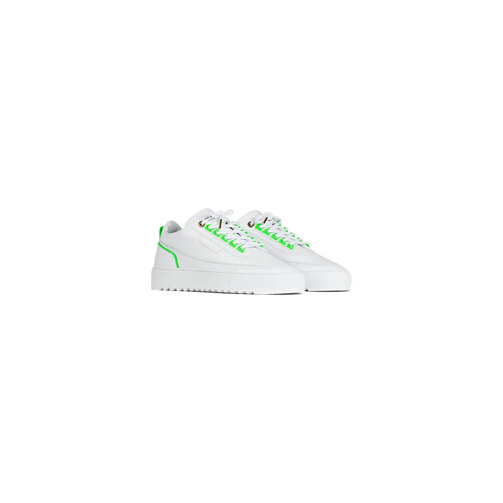 Mason Garments Firenze Leather/Reflective – White/Fluo Green Weiß (FW20-1B)