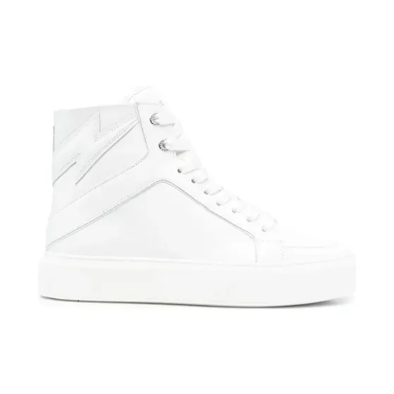 Zadig & Voltaire Zadig&Voltaire Klassische High-Top-Sneakers “White” (SWSN00427)