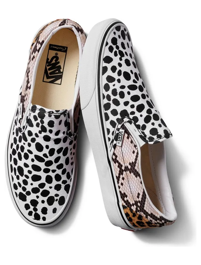 VANS Gepersonaliseerde Animal Mix Slip-on Zwart (VN0A3CS0063)