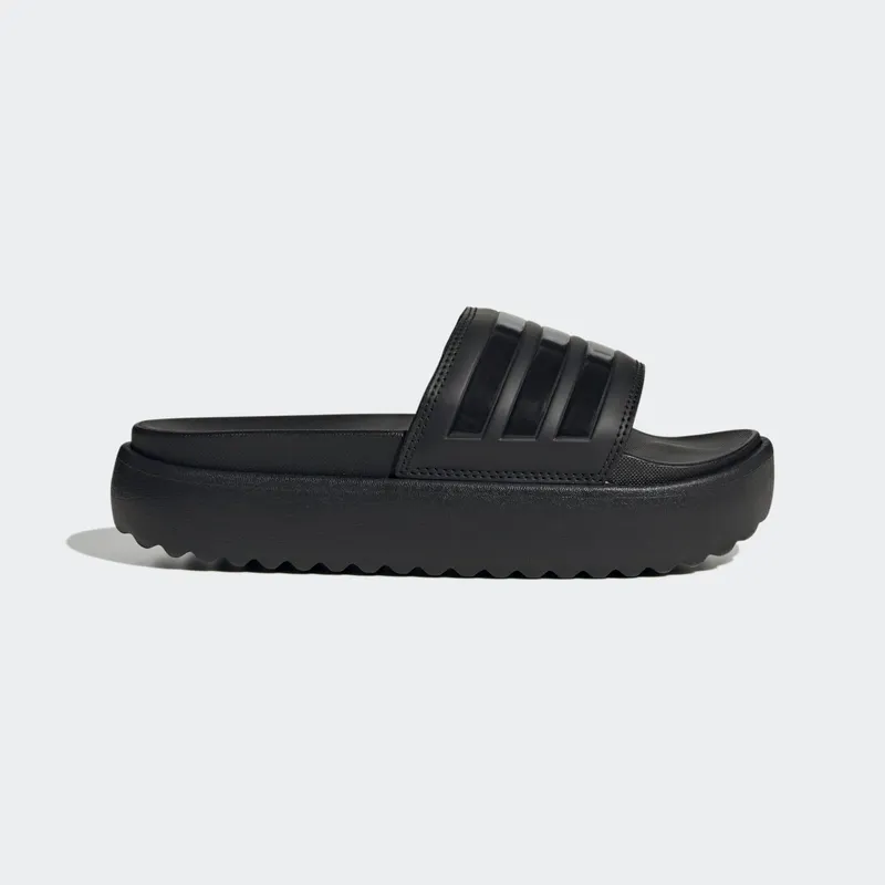 Adidas Adilette Platform Slides Core Black / Core Black / Core Black (HQ6179)