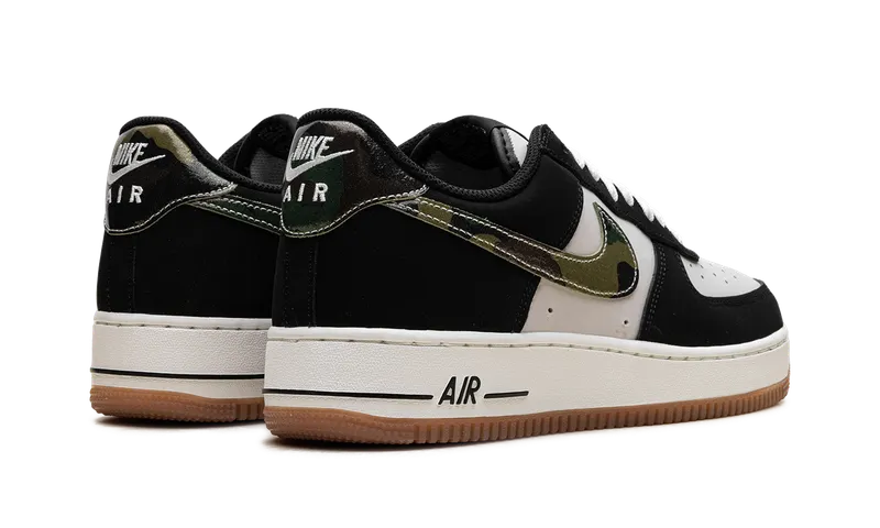 Nike Air Force 1 Low ’07 LV8 “Black Patent Camo Swoosh” (HQ1967-100)