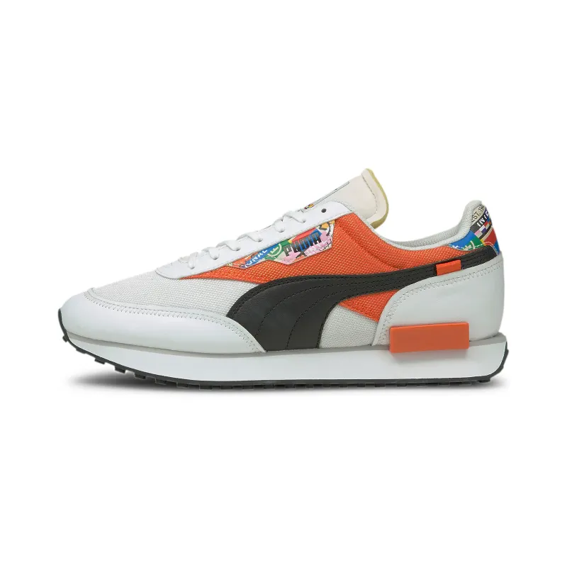 Puma Future Rider International Game Puma White / Tigerlily (375971-01)
