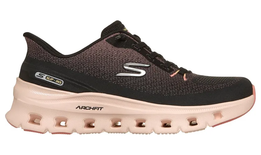 Skechers Slip-ins: Arch Fit Glide-Step Pro Sneaker Zwart/Koraal