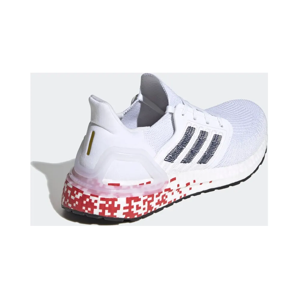 adidas Ultraboost 20 Cloud White / Collegiate Navy / Scarlet (EG0722)