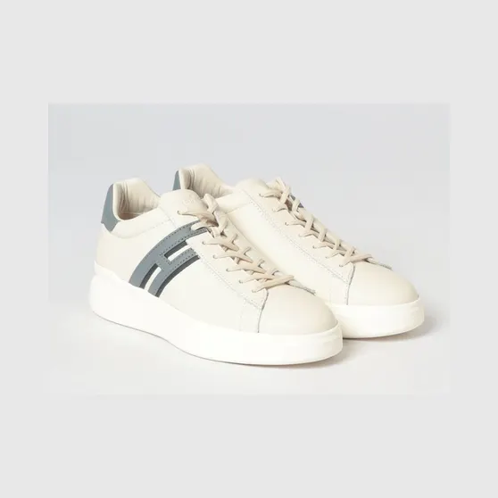 Hogan H580 Hammered Leather Sneakers Ivory (HXM5800DV42UXS828D)