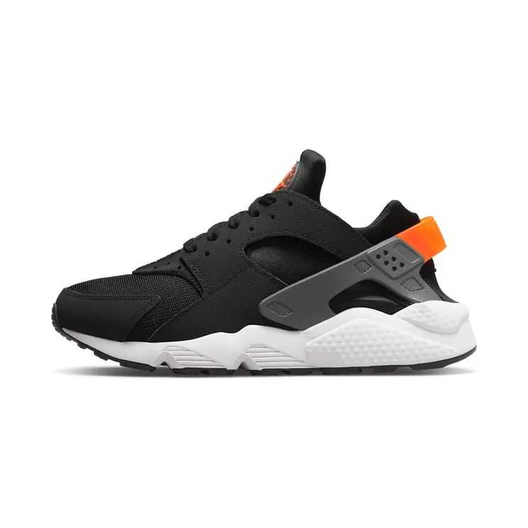 Nike Air Huaracheen “Black / Safety Orange / White / Iron Grey” (DX2659-001)