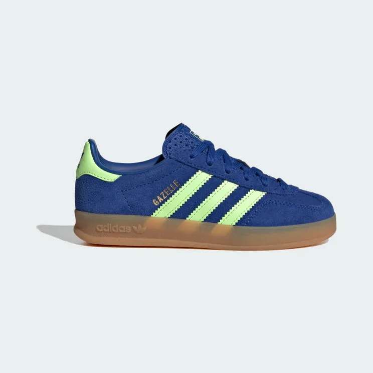 adidas Gazelle Indoor “Royal Blue / Green Spark / Gold Metallic” (KJ2302)