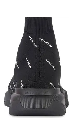 Balenciaga Speed Trainer 2.0 All Over Logo Black White (617239W2DB01090 / 617239W2DBO1090) (3)