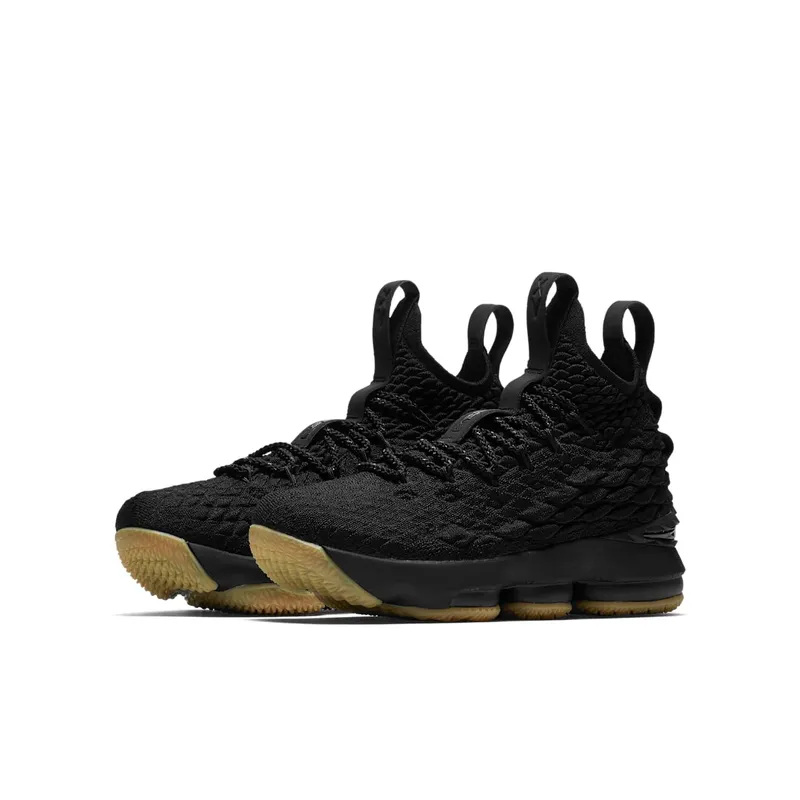 Nike LeBron 15 Black Gum (GS) Black/Gum Light Brown (922811-001)