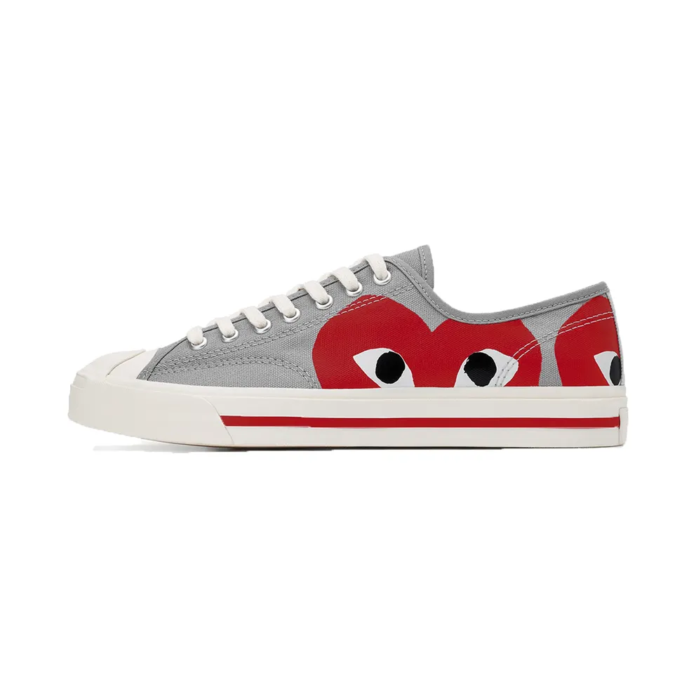 Converse Converse x Comme des Garçons PLAY Jack Purcell Low Top Drizzle/egret/red (171260C)