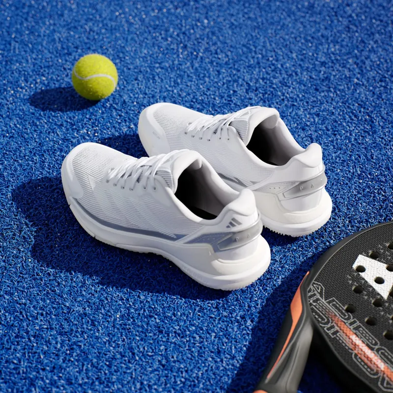 Adidas Crazyquick Lightstrike Padelschoenen Cloud White / Cloud White / Zero Metalic (JR4659)