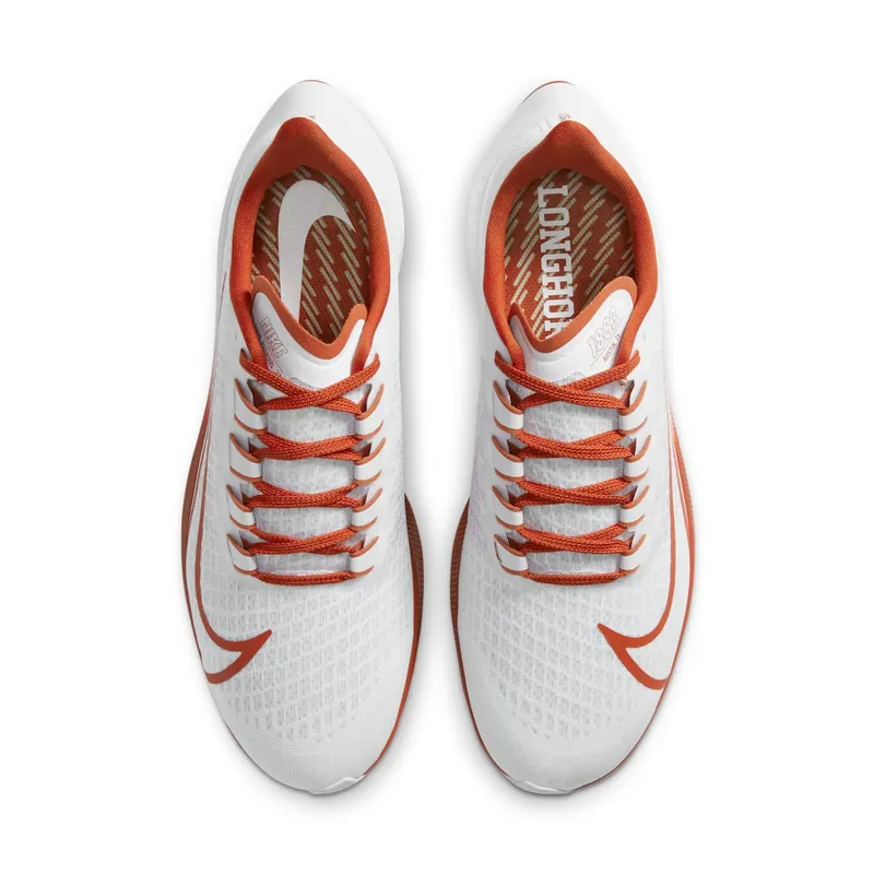 Nike Air Zoom Pegasus 37 Texas White/Pure Platinum-Particle Grey-Desert Orange (CZ5394-100)