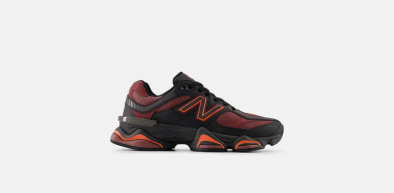 New Balance 9060 “Black / Washed Burgundy” (U9060BLA)