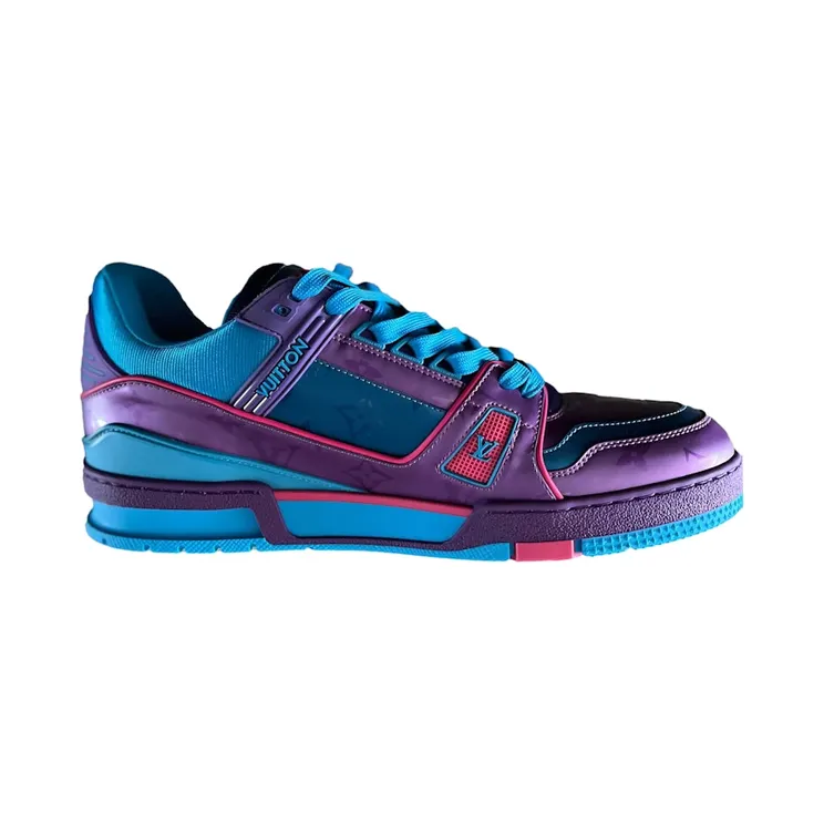 Louis Vuitton Trainer Purple Teal Metallic (1A9JQL)