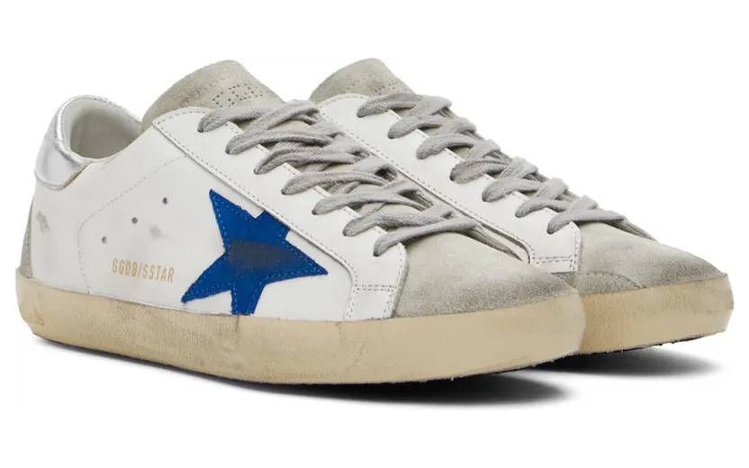 Golden Goose White & Grey Super-Star Sneakers (GMF00102.F002540.10901) (4)