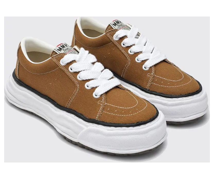 Maison Mihara Yasuhiro Eric Canvas Low-Top Platform Sneakers Brown (A16FW703BR)