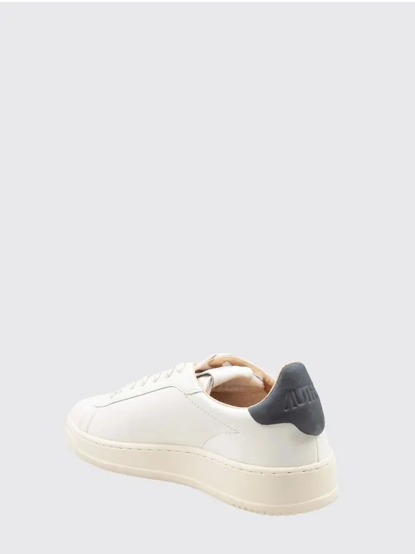 Autry Dallas Low Bicolor Smooth Calfskin Sneakers with Logo White (ADLMMR04)