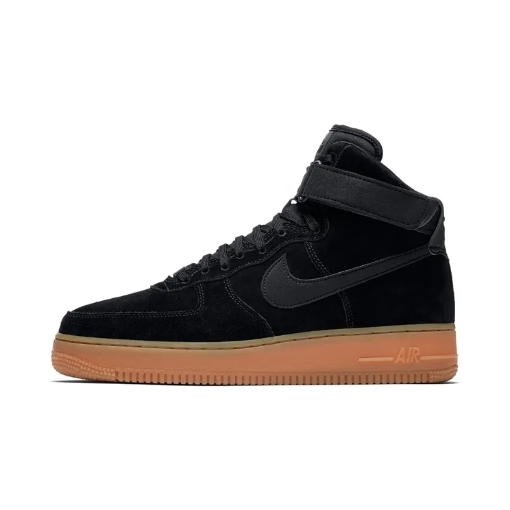 Nike Air Force 1 High 07 Lv8 Suede Black/Black-Gum Med Brown