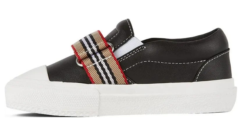 Burberry Baby Icon Stripe Ben Slip-On BLACK (8042412) (3)