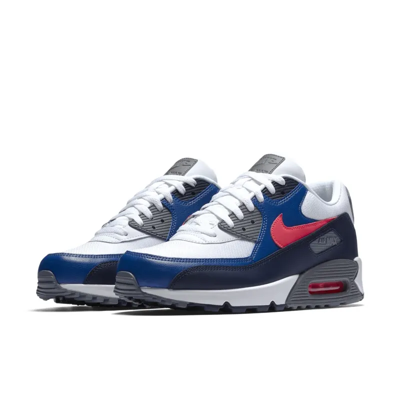 Nike Air Max 90 White Solar Red Obsidian (537384-135)