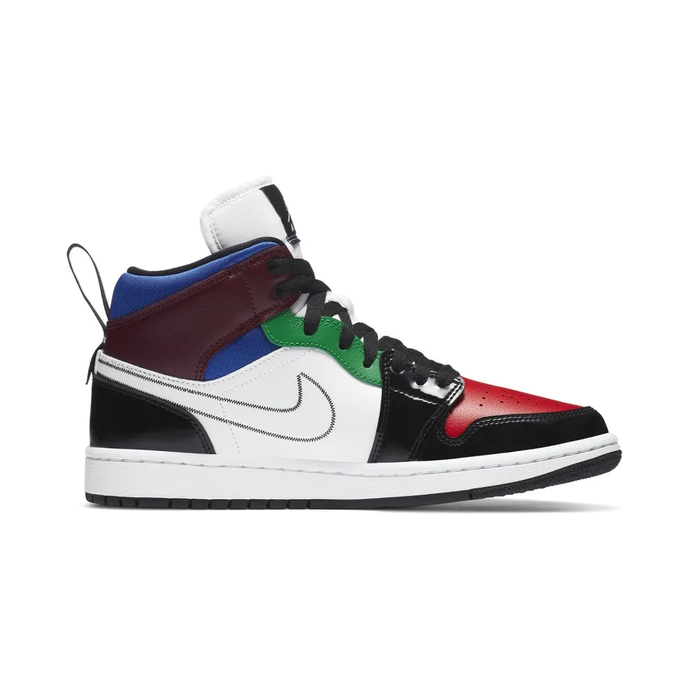 Jordan 1 Mid SE Black White Multi-Color (W) Black/White-Multi-Color (DB5454-001)