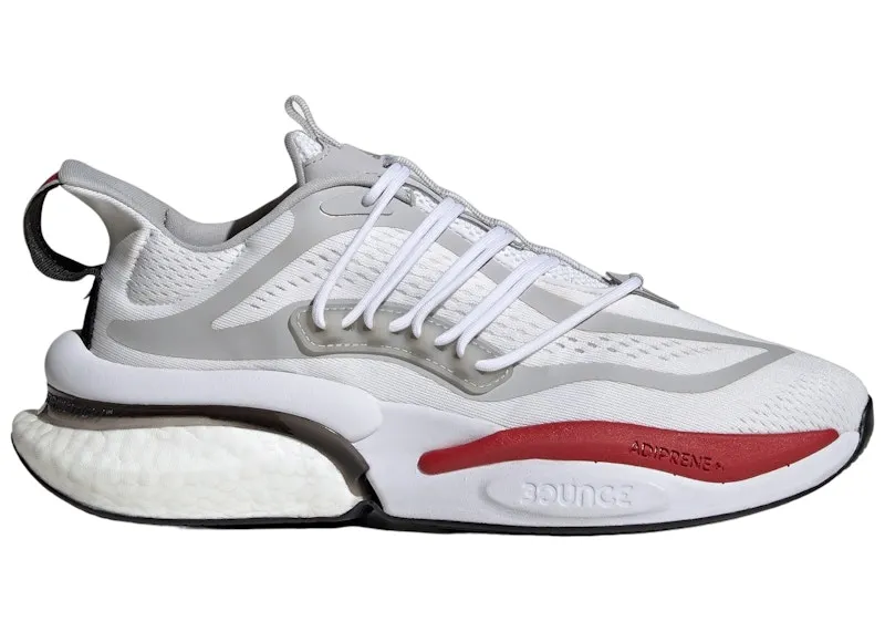 adidas Nebraska Alphaboost V1 Cloud White Grey Team Power Red (IE1032)