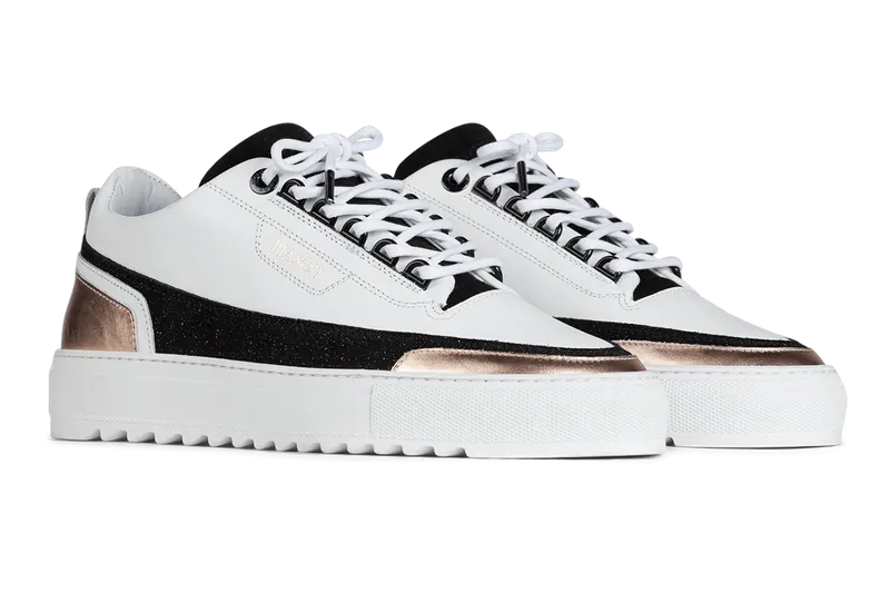 Mason Garments Firenze Leather/Glitter/Metallic White/Black/Rose (FW20-10C)