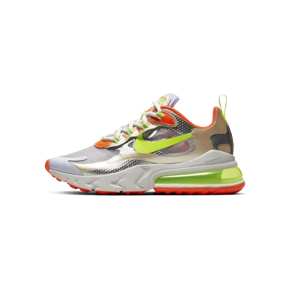 Nike Air Max 270 React Desert Ore Volt Orange (W) White/Platinum-Volt-Desert Ore-Orange (CQ0210-101)