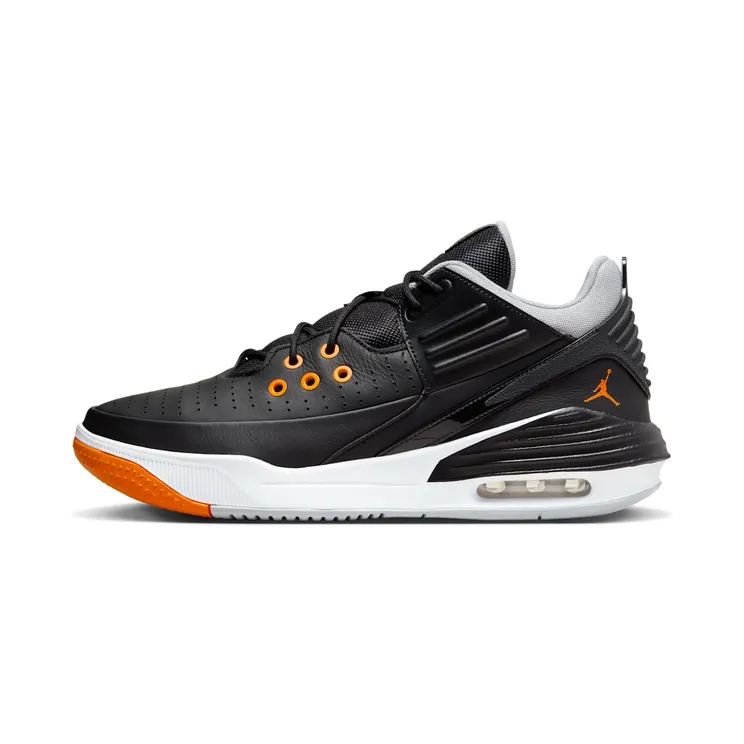 Jordan Max Aura 5 “Black / Wolf Grey / White / Magma Orange” (DZ4353-008)